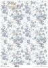 motyw tapetowy, kwiatki w odcieniach błękitu*Wallpaper motif, flowers in shades of blue*Tapetenmotiv, Blumen in Blautönen*Motivo del papel pintado, flores en tonos azules
